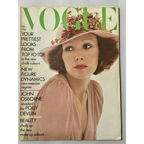 Vogue Other - BRITISH VOGUE Magazine: February 1973 - Susan Moncu